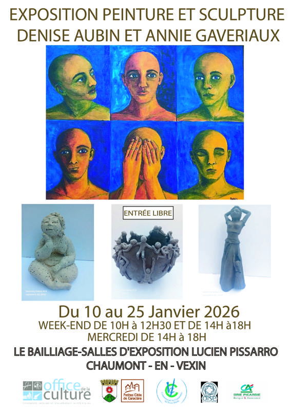 Denise Aubin et sculpture Annie Gaveriaux