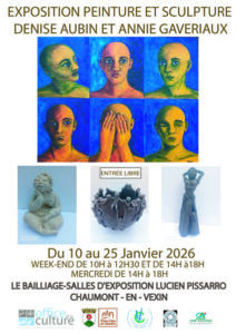 Denise Aubin et sculpture Annie Gaveriaux