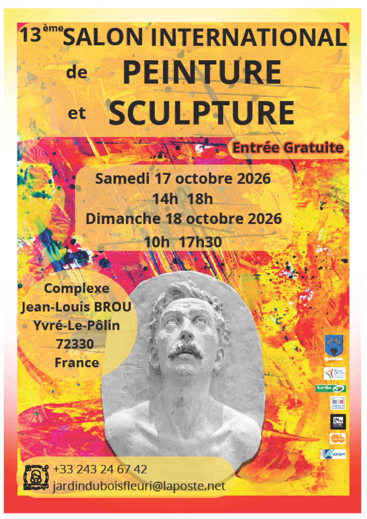 Focus Événement : 13ème Salon International de Peinture et Sculpture d’Yvré-le-Pôlin (72)